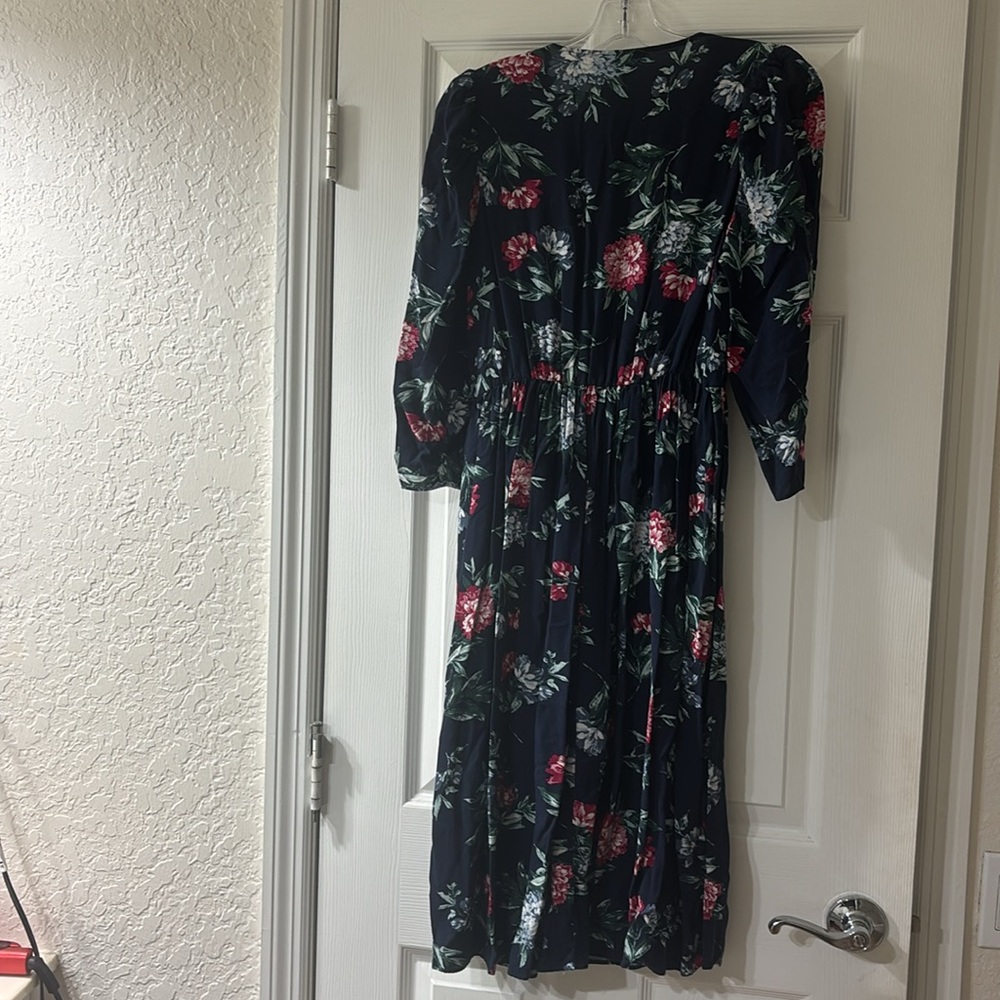 Banana Republic Floral Navy Dress - Picture 4 of 4